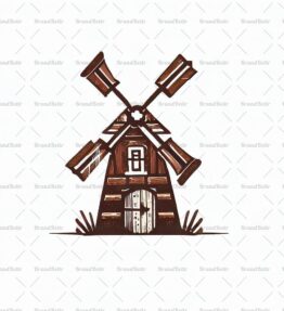 Rustikale Windmühle